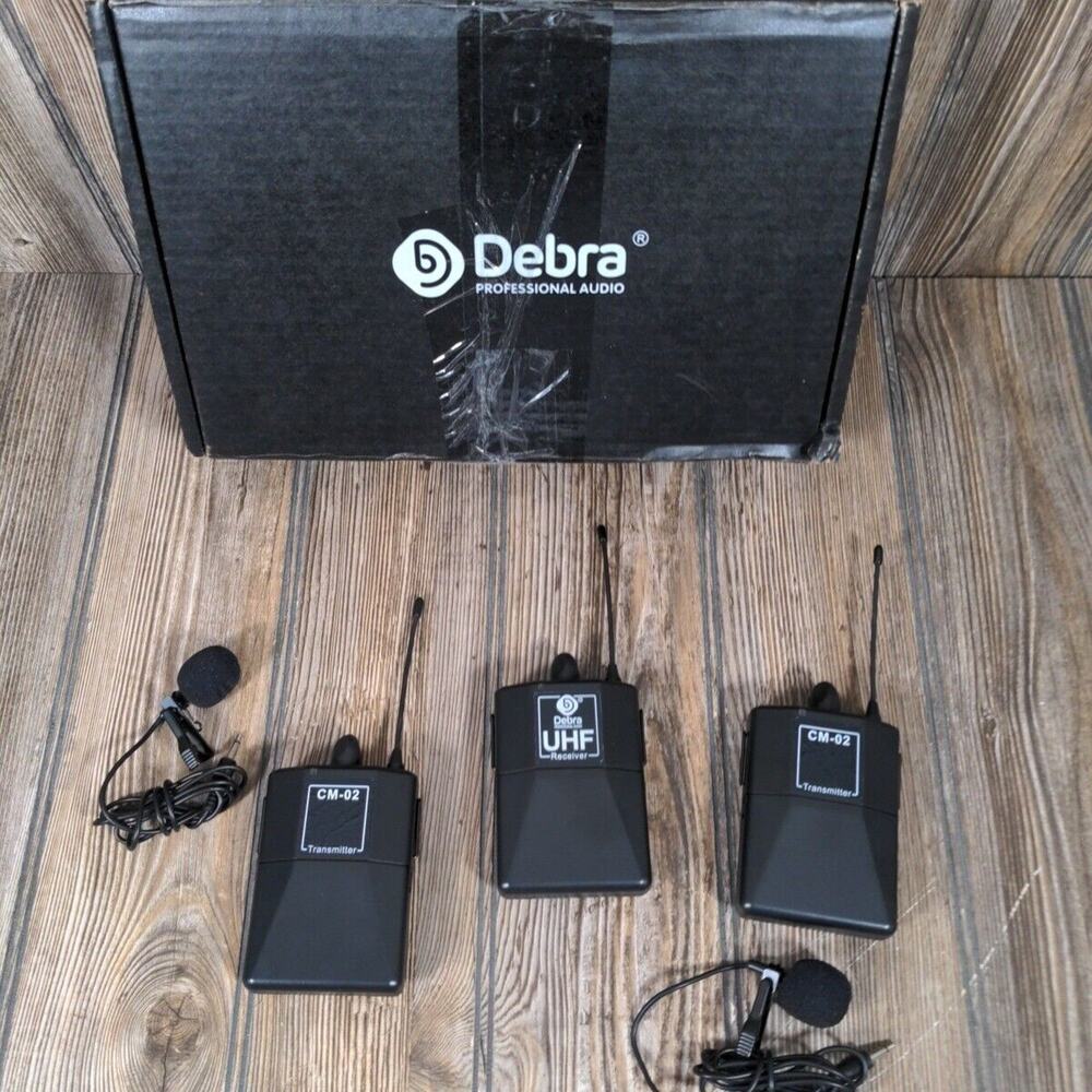 Debra Professional Audio UHF Wireless Lavalier Microphone Set Transmitter CM-02